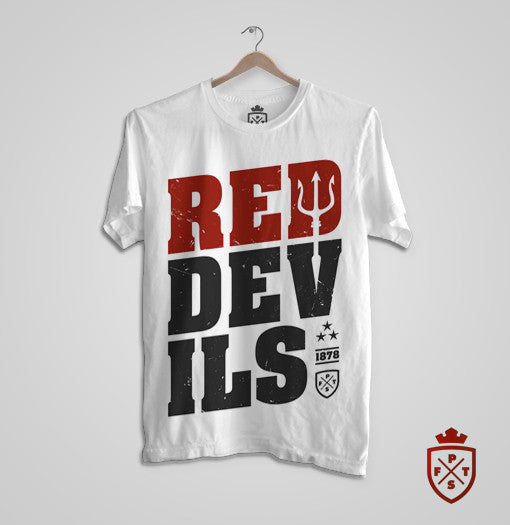 'Red Devils' (inspired by Manchester United FC) T-Shirt *Preorder*